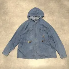 y2k archive denim hooded jacket