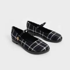 チャールズアンドキース　メタリックアクセントメリージェーン