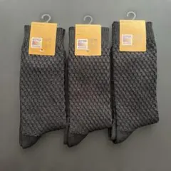 ユニクロ　ヒートテックソックス3足　黒 【未使用品】メンズ　25〜27㎝