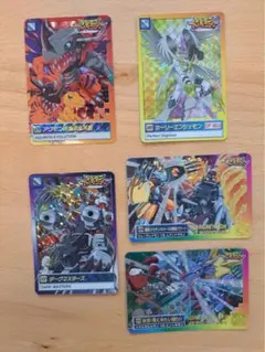デジモンカードゲーム 旧デジモンカード カードダス キラ5枚セット