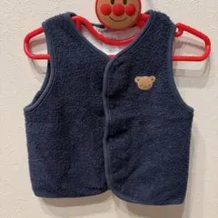 familiar パイルベスト80cm リバーシブル