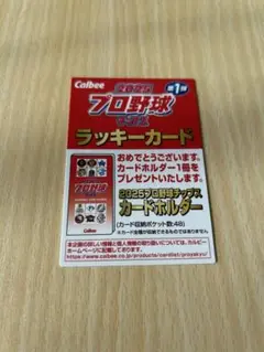2025プロ野球チップスラッキーカード第１弾
