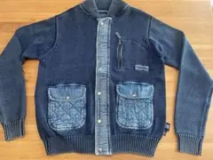 美品☆オリジナルブルース カーディガン、Mサイズインディゴ染め