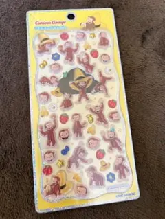 【大人気！！】【品薄】【正規品】プチドロップステッカー　おさるのジョージ
