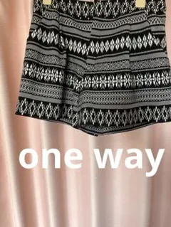 one way エスニック柄 ショートパンツ
