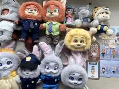 ズートピア ぬいぐるみ マスコット フェイスマスコット フィギュア☆22点セット ズートピア ぬいぐるみ マスコット フェイスマスコット フィギュア☆22