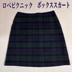 ロペピクニック ボックススカート チェック柄 ミニスカート