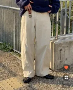 NUGU バルーンコーデュロイパンツ　L