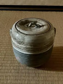 佐治光寿作　美濃伊賀耳付水指　共箱　茶道具 佐治光寿作 美濃伊賀耳付水指 共箱 茶道具 - メルカリ