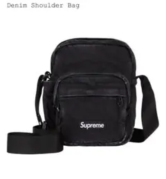 Supreme Denim Shoulder Bag BLACK