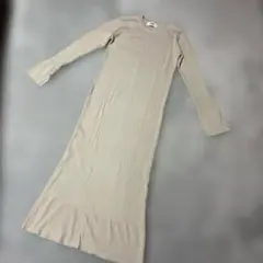 AZUL by MOUSSY ロングニットワンピース　7分袖