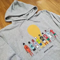 soccer junky プルオーバーパーカー グレー Lサイズ