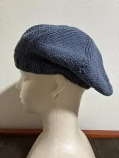 コットン　ニット　ベレー帽　ハンドメイド