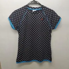 ellesse　紺水玉カットソー　Mサイズのサムネイル