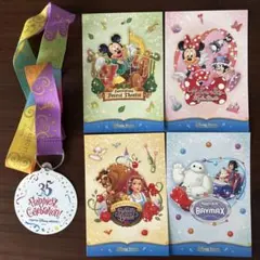 【未使用品】東京ディズニーリゾート 35周年 ストラップ ポストカードセット