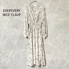 【美品】EVERY.VERY NICE CLAUP ウエストシャーリングワンピー