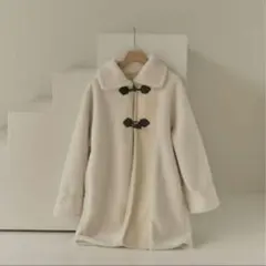 asymmetry boa jacket コート　アウター　ジャケット　ボア　白