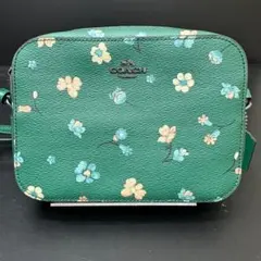 COACH 花柄ショルダーバッグ グリーン ミニバック