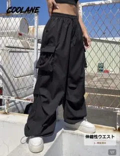 shein カーゴパンツ ブラック