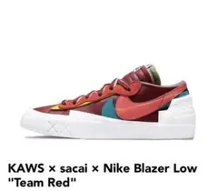 KAWS × sacai × Nike Blazer Low Team Red