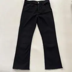 H&M フリンジ　黒　パンツ　CN 145 ストレッチ　10-11y