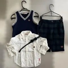 ミキハウス ネイビー Vネック ベスト セット 100cm＊男の子