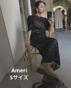 Ameri SHINE COATING LACE DRESSのサムネイル