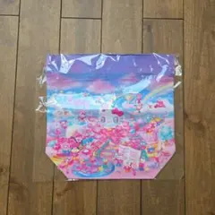 サンリオショップ原宿店限定 ノベルティ 持ち手付き巾着ポーチ