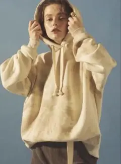 【Sea Room lynn】 VOLUMフーディーパーカー タイダイ ベージュ