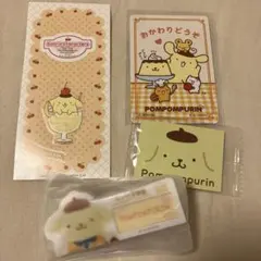 ポムポムプリン　名札バッジ、シール、カード