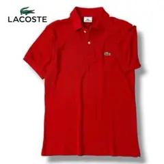 LACOSTE Classic Fit ポロシャツ レッド US S - メルカリ