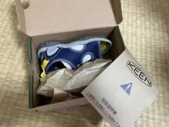KEEN キッズ サンダル ネイビー/イエロー　16cm