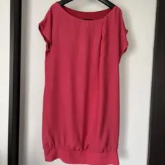 Zara ピンク 半袖チュニック ウエストリブのサムネイル