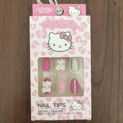 Hello Kitty ネイルチップ ピンク・ヒョウ柄のサムネイル