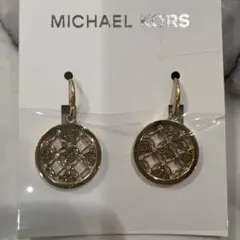 MICHAEL KORS ゴールドモノグラムピアス