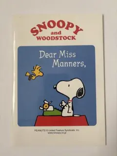 SNOOPY and Woodstock ノート