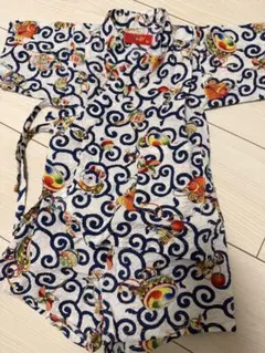 甚平 唐草模様　90サイズ 竹とんぼ