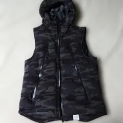 AZUL by moussy フード付きカモフラージュベスト