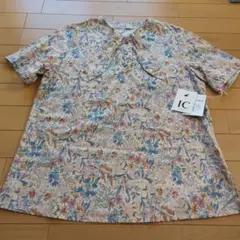 新品CASTLE & HAMMOCK リバティ花柄 半袖ブラウス M 綿100% - メルカリ