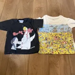 OJICO ビジュちゅーん　太陽の塔　岡本太郎　ウォーリーTシャツ 2枚セットのサムネイル