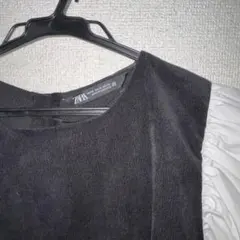 ZARA バイカラー パフスリーブ 長袖 トップスのサムネイル