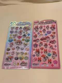 【正規品】パワーパフガールズ 2種セット うるちゅるポップシール.