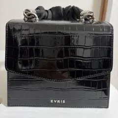 EVRIS ブラック ショルダーバッグ