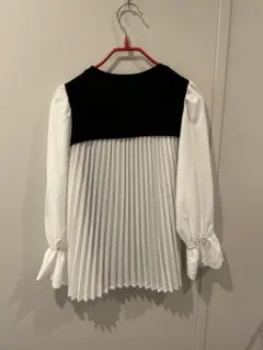 grove 長袖 プリーツ切替トップス Mサイズ