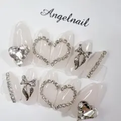 ネイルチップ　ワンホン　フレンチガーリー　量産型　ギャル　地雷　韓国 スナ系