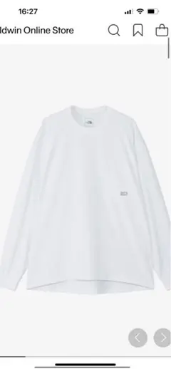 【中古/ノースフェイス】ロングスリーブエンライドティー（ユニセックス） L