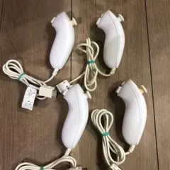 任天堂Wii ヌンチャク　コントローラー　動作確認済み　白　4個セット