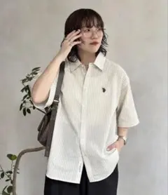 CPCM U.S. POLO ASSN. シアサッカー半袖シャツのサムネイル