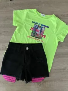 ジェニィラブ★Ｔシャツ&ダメージショートパンツ★130㎝
