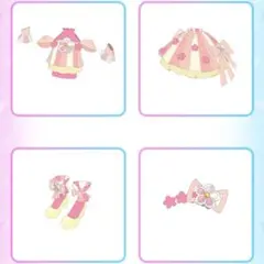 アイプリバース『フラワーチュールオレンジブーケ』コーデ 一式